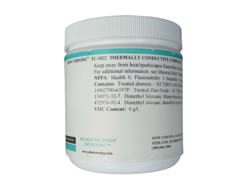 道康寧TC-5022導熱硅脂導熱硅脂導熱率4.0w/m.k散熱膏1kg 道康寧TC-5022導熱硅脂導熱硅脂導熱率4.0w/m.k散熱膏1kg
