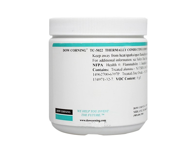 道康寧TC-5022導熱硅脂導熱硅脂導熱率4.0w/m.k散熱膏1kg 道康寧TC-5022導熱硅脂導熱硅脂導熱率4.0w/m.k散熱膏1kg