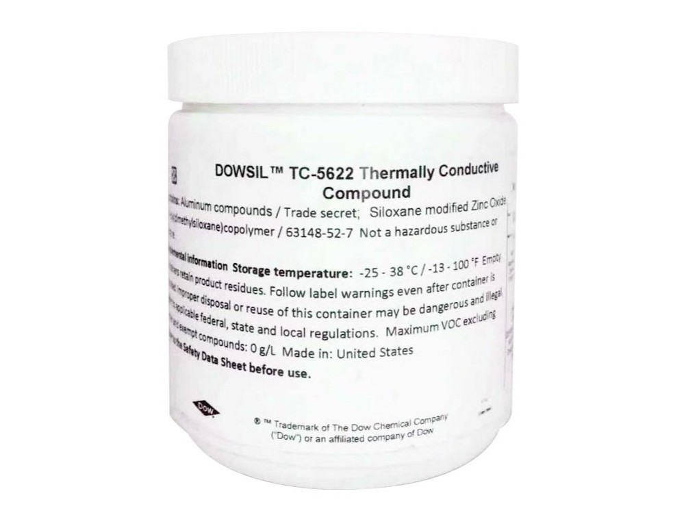道康寧TC-5622導熱硅脂電腦CPU顯卡LED燈具散熱膏導熱率4.3 1kg 道康寧TC-5622導熱硅脂電腦CPU顯卡LED燈具散熱膏導熱率4.3 1kg