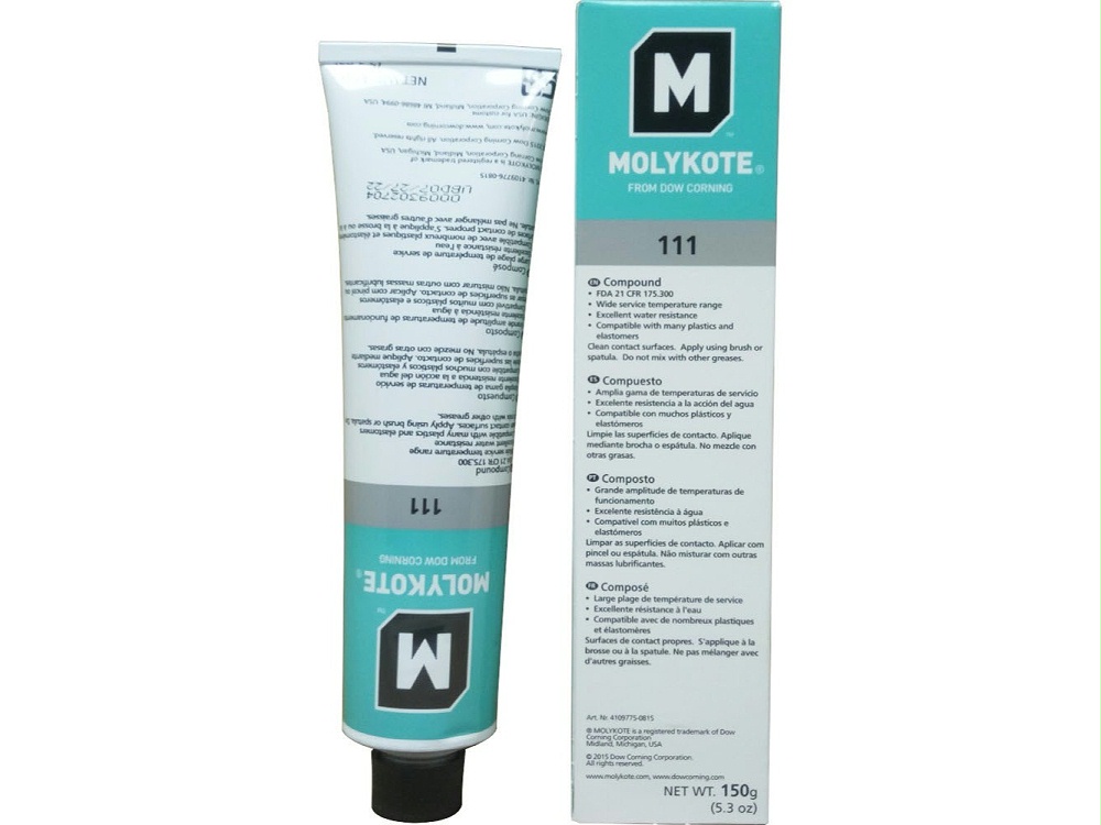 MOLYKOTE111密封硅脂 道康寧111硅脂 活塞橡膠圈密封白油脂150G MOLYKOTE111密封硅脂 道康寧111硅脂 活塞橡膠圈密封白油脂150G